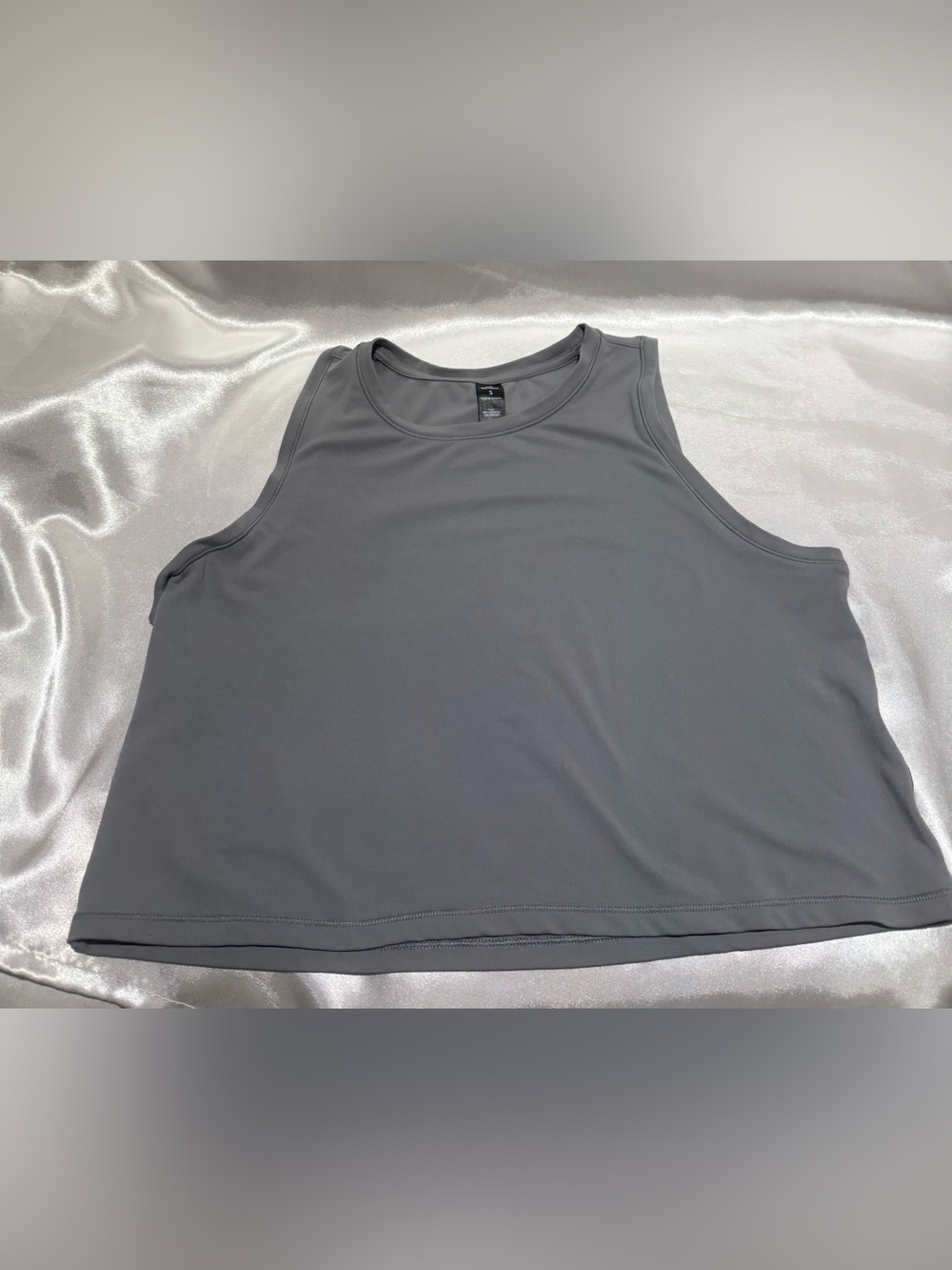90 Degree By Reflex Gray Performance Tank Top Size Small